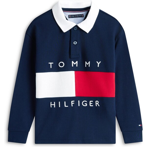 TOMMY HILFIGER Tričko HERITAGE námornícka modrá / červená / biela 66865831