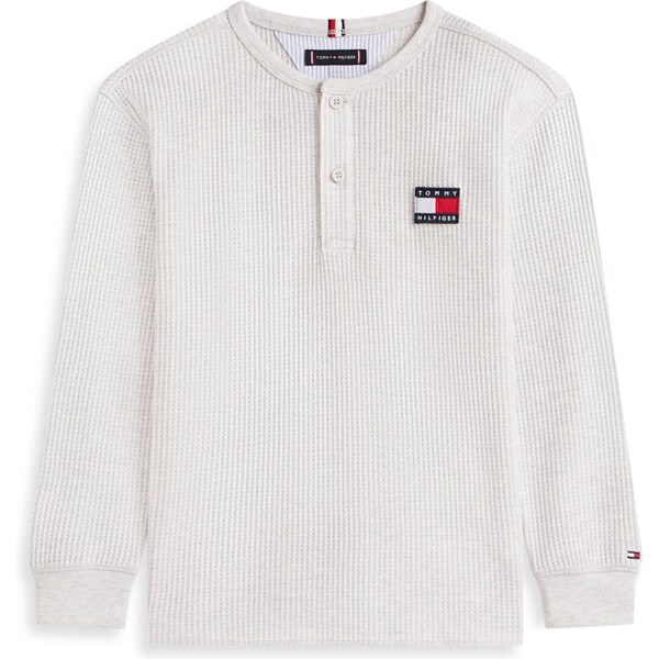 TOMMY HILFIGER Tričko HERITAGE námornícka modrá / svetlosivá / červená 66865839