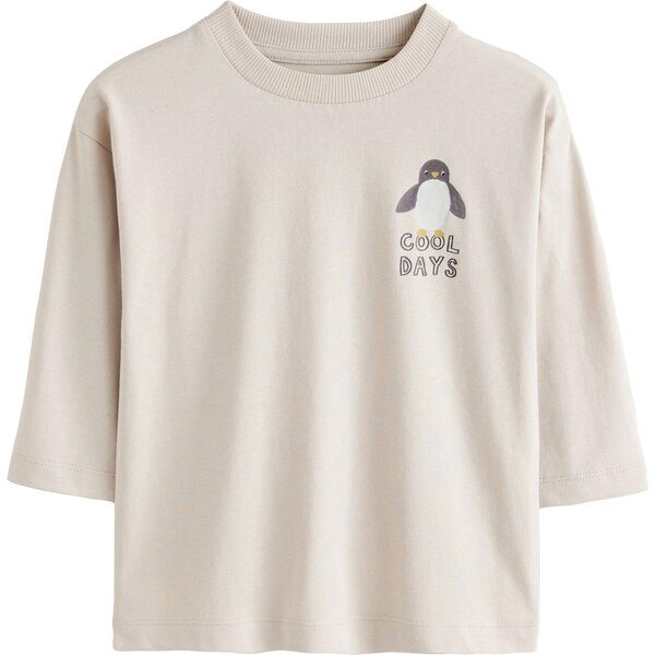 Next Tričko tmavomodrá / hnedá / kamenná / biela 66866023