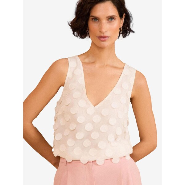 love & roses Top šedobiela 66866076