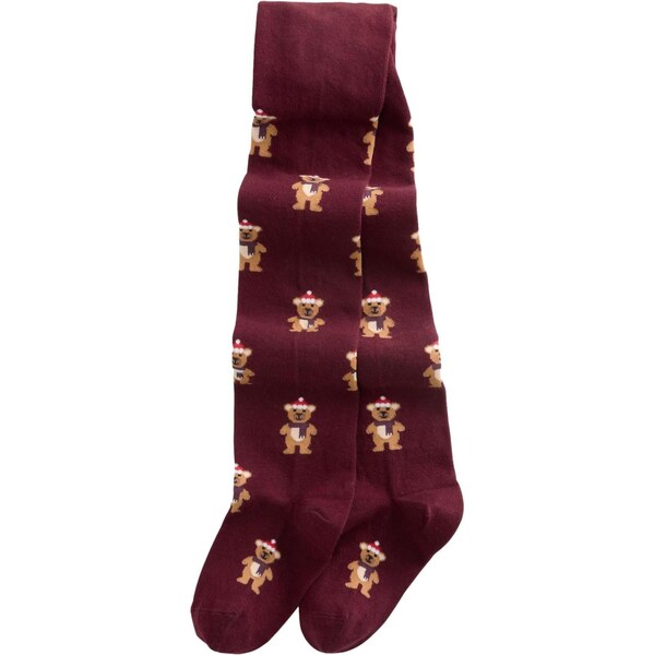 Next Pančuchy svetlohnedá / červená / burgundská 66866167