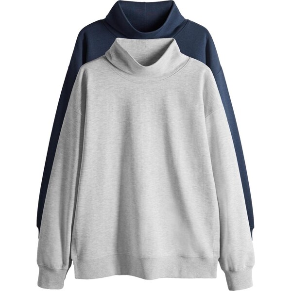 The Set Mikina námornícka modrá / svetlosivá 66866310