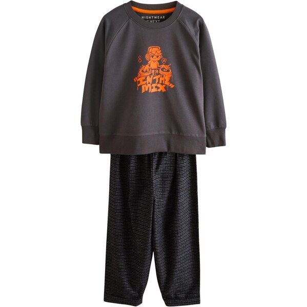 Next Pyžamo antracitová / oranžová / čierna 66866396