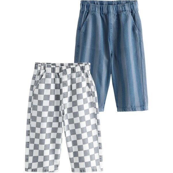 Next Nohavice modrá denim / sivý denim / biely denim 66866576