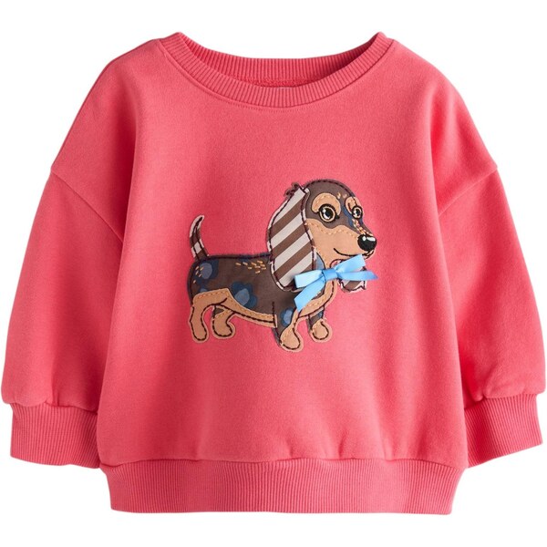 Next Mikina nebesky modrá / svetlohnedá / tmavohnedá / melónová 66866626