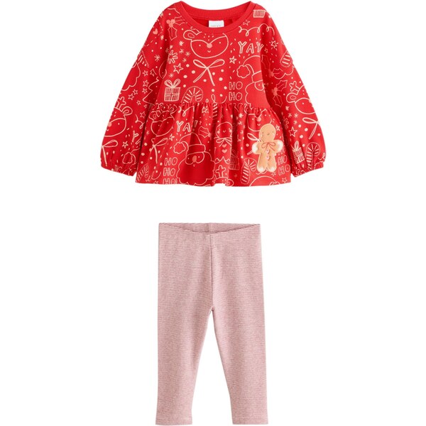 Next Set béžová / ružová / červená 66866636