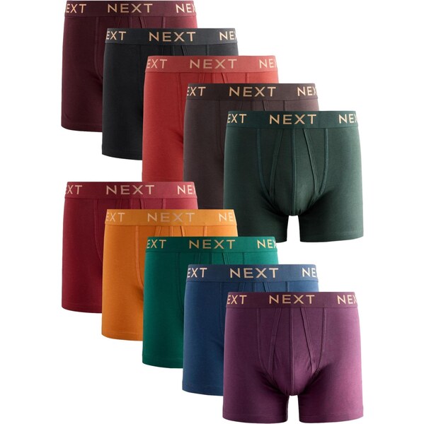 Next Boxerky hnedá / zelená / červená / čierna 66867189