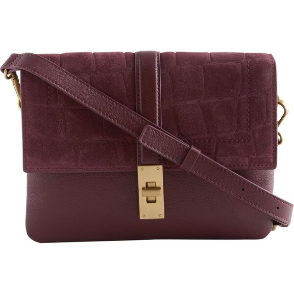 Next Taška cez rameno vínovo červená 66867310