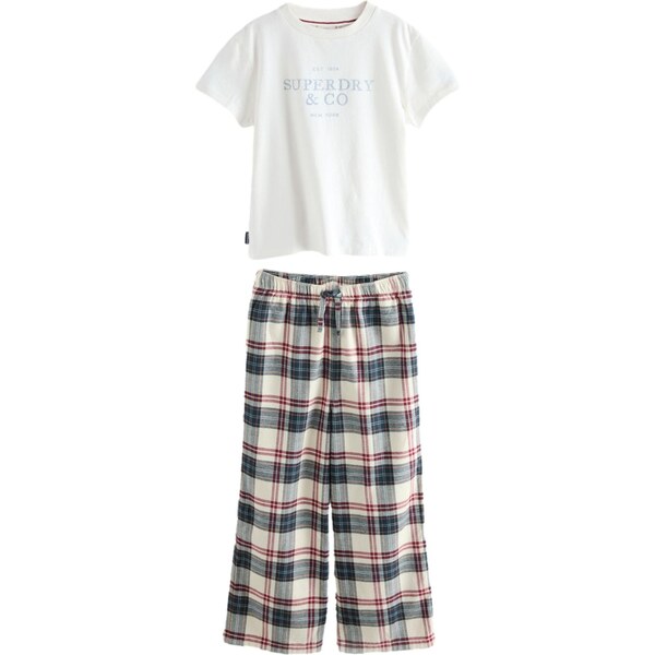 Superdry Pyžamo námornícka modrá / oranžová / krvavo červená / biela 66867474