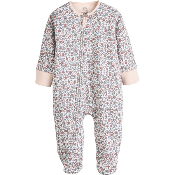 Next Pyžamo nebielená / tmavozelená / svetloružová / červená 66867511