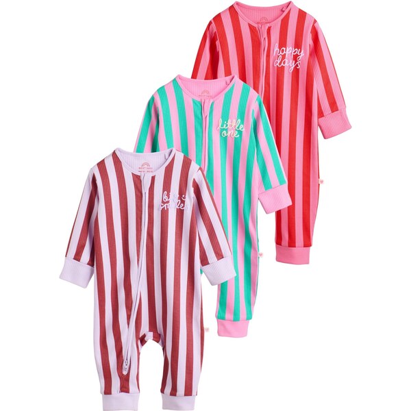 Next Pyžamo nefritová / svetloružová / jasne červená 66867559