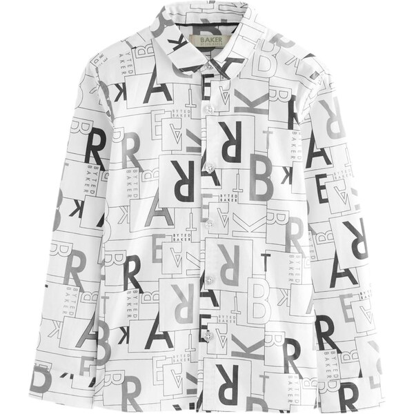 Baker by Ted Baker Košeľa sivá / čierna / biela 66867605