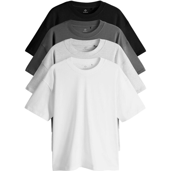 The Set Tričko svetlosivá / tmavosivá / čierna / biela 66867616