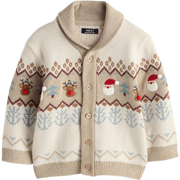 Next Kardigán béžová / svetlobéžová / svetlomodrá / hnedá 66867813
