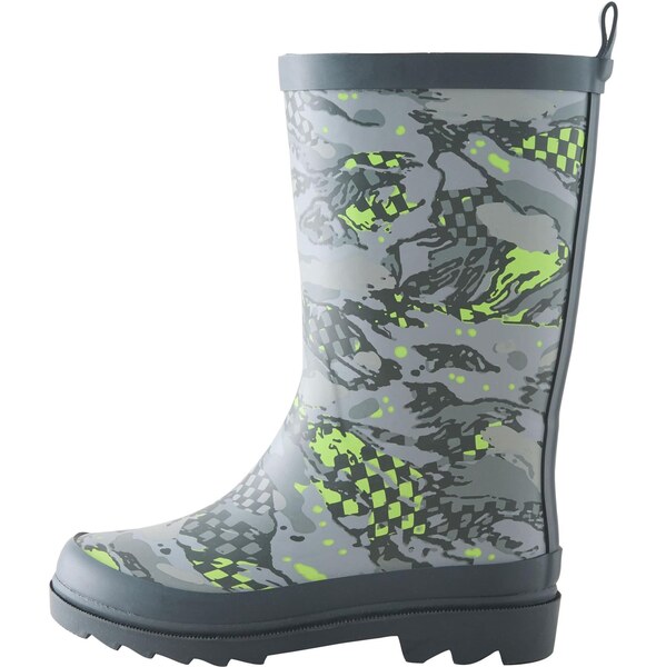 Next Gumáky sivá / tmavosivá / neónovo zelená 66867840