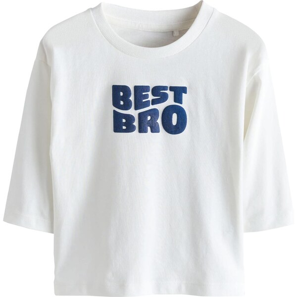 Next Tričko námornícka modrá / biela 66867920