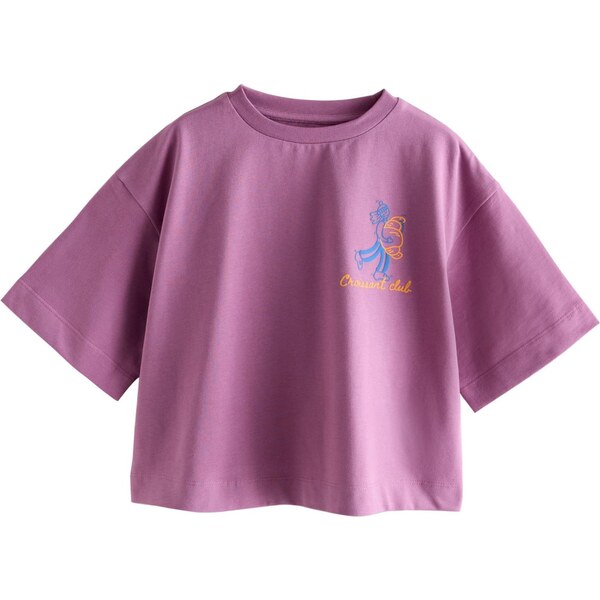 Next Tričko modrá / farba lesného ovocia 66868017