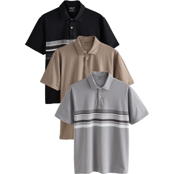 Next Tričko hnedá / sivá / čierna 66868024