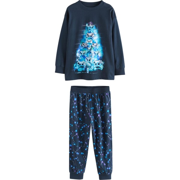 Next Pyžamo námornícka modrá / azúrová 66868084