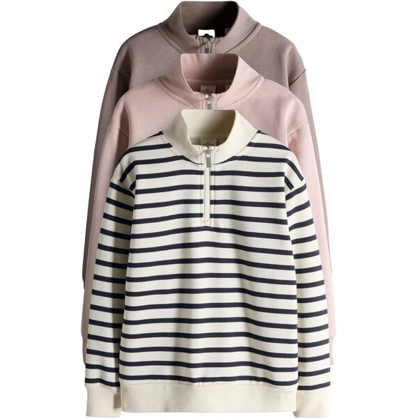 The Set Sveter tmavošedá / ružová / čierna / biela 66868057