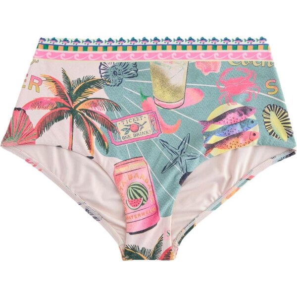 Next Bikinové nohavičky svetložltá / mätová / jedľová / malinová 67057729