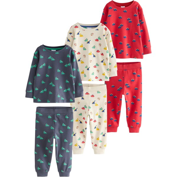 Next Pyžamo krémová / tmavomodrá / červená 66868181