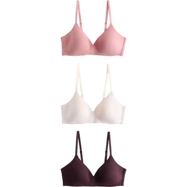 Next Podprsenka staroružová / vínovo červená / biela 66868188