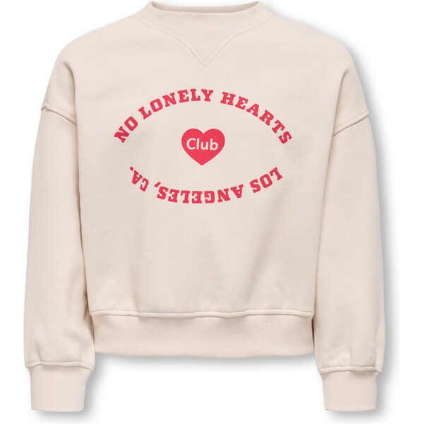 ONLY GIRLS Mikina KOGBETINA béžová / červená 66868451