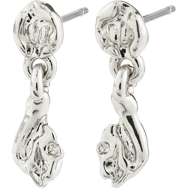 Pilgrim Náušnice Eliyah strieborná 66868524