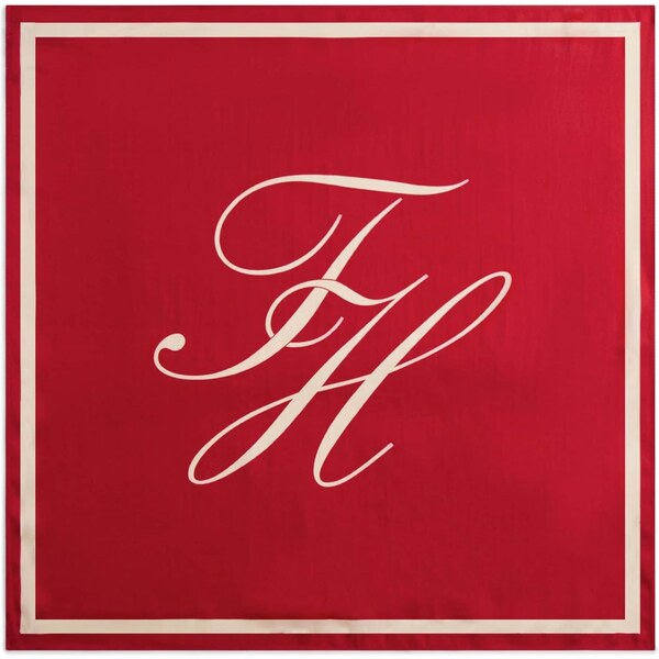 TOMMY HILFIGER Šál krémová / červená 66868531