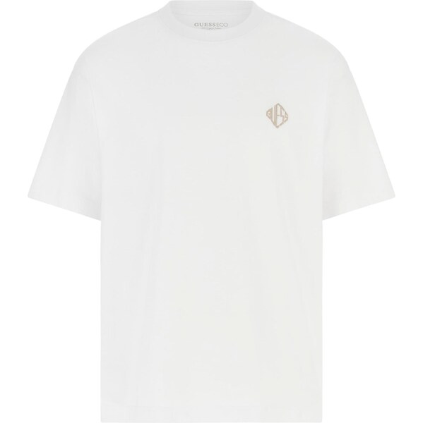 GUESS Tričko tmelová / biela 66868635