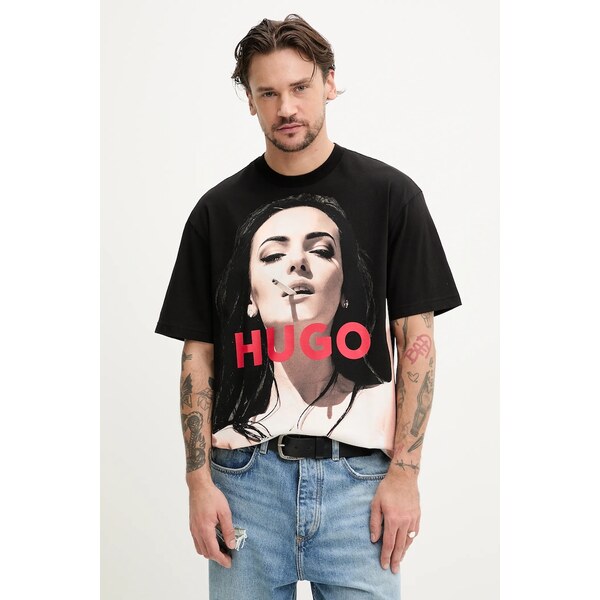 Bavlnené tričko HUGO Duwedie 62685352