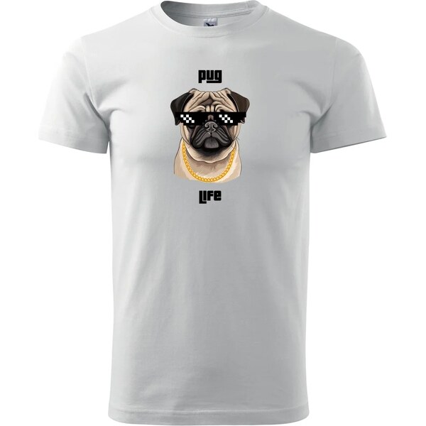Sablio Tričko s potlačou Pug life 65109395