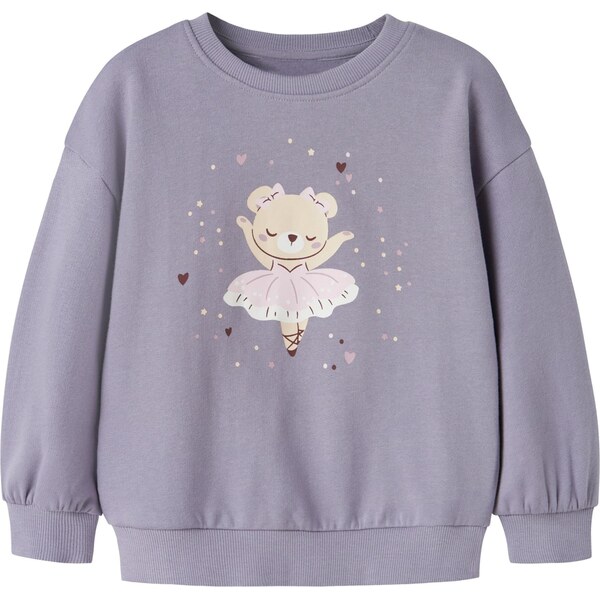 NAME IT Mikina NMFVALONA krémová / hrdzavohnedá / svetlofialová 66875483