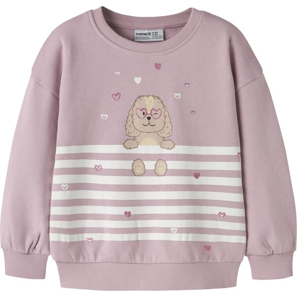 NAME IT Mikina NMFVALONA farba ťavej srsti / eozín / biela 66875525