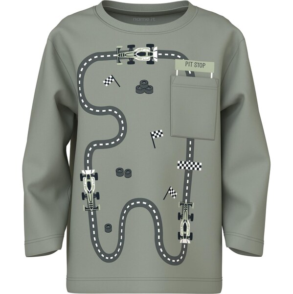 NAME IT Tričko NMMVILIAN sivá / tmavosivá 66875563