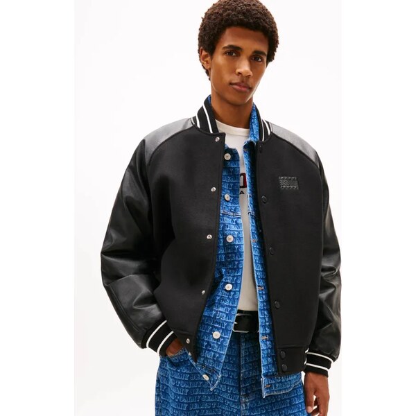 Tommy Jeans Bunda bomberka | regular fit | s prímesou vlny 66614065