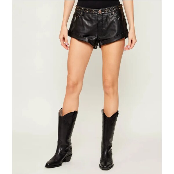 One Teaspoon Kožené šortky BANDITS | Relaxed fit | low waist 66600466