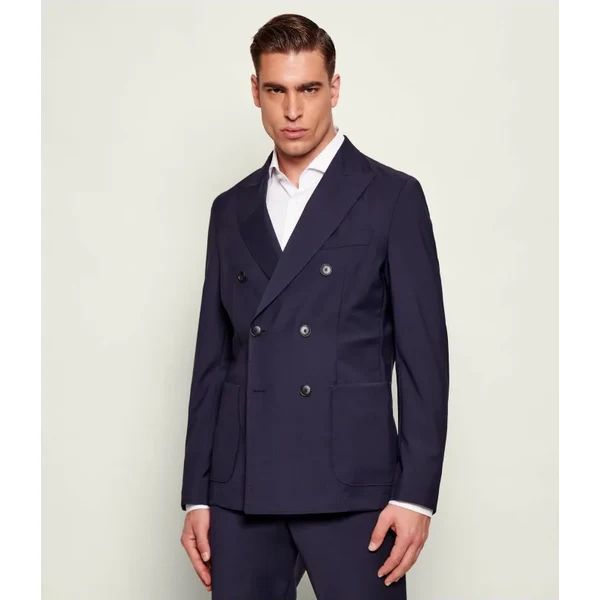 BOSS BLACK Vlnená sako P-Hanry-DB-WG-261 | Slim Fit 66563858