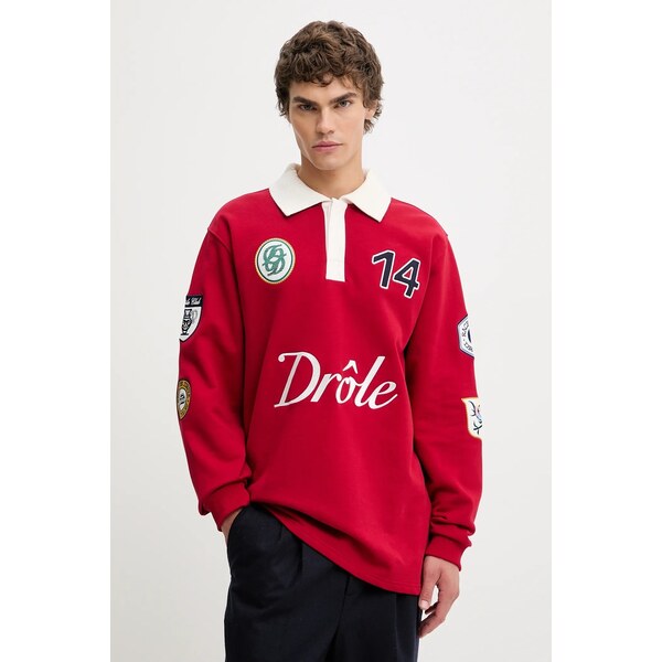 Bavlnené tričko s dlhým rukávom Drôle de Monsieur Le Polo Racing 66596739