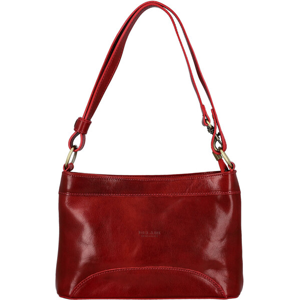 Dámska kožená kabelka na rameno červená - Delami Vera Pelle Kilveri 66890749