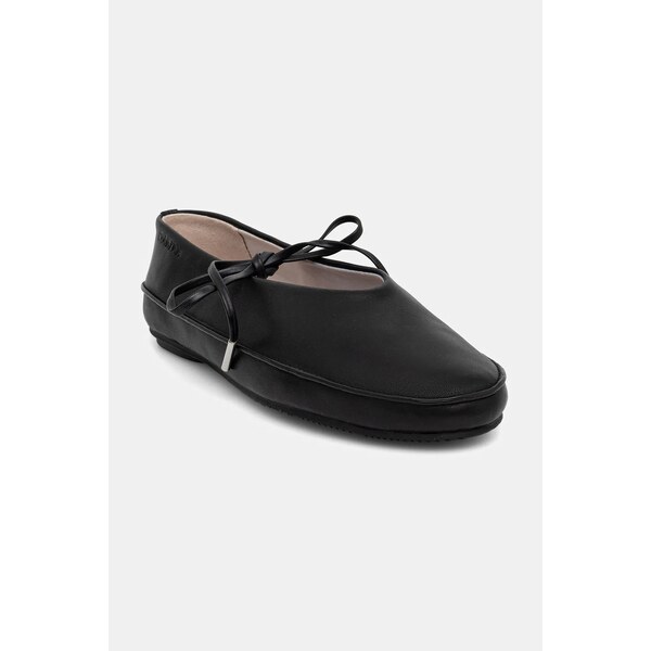Kožené balerínky Calvin Klein BALLERINA MARY JANE STRAP LTH 64103307