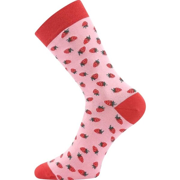DEVIVE vtipné bavlnené ponožky Lonka - JAHODY 66882249