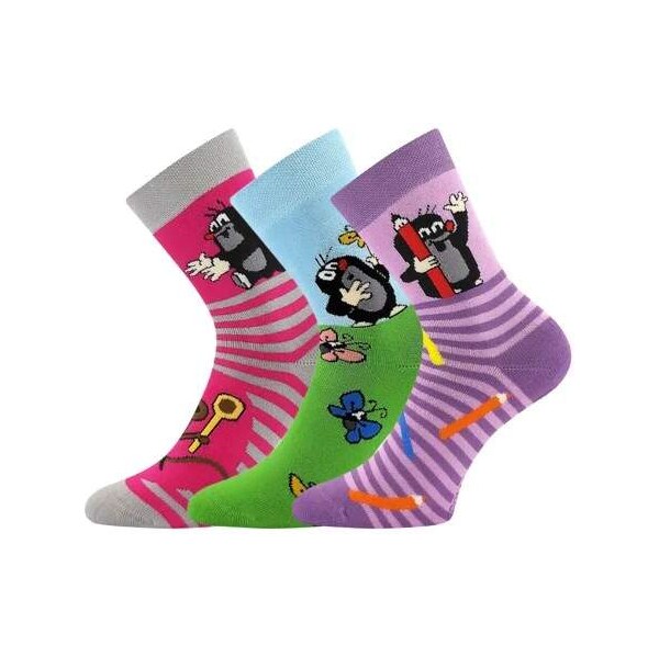 KRTEK FROTÉ detské obrázkové ponožky Boma - HOLKA 66882259