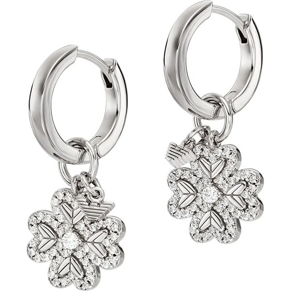 Strieborné náušnice Emporio Armani SENTIMENTAL 62575643