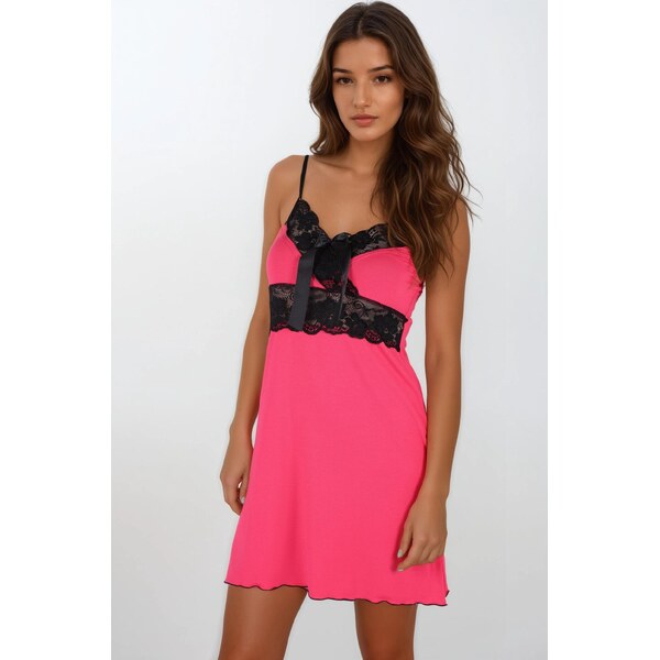 Dkaren Nočná košieľka Ines ružová, Farba ružová 22162627