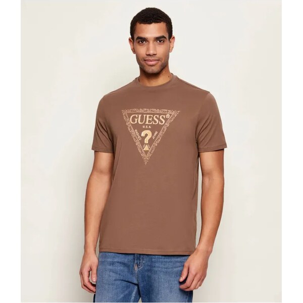GUESS Tričko GOLDEN TRIANGLE | regular fit 66724360
