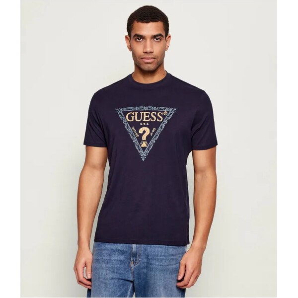 GUESS Tričko GOLDEN TRIANGLE | regular fit 66724379
