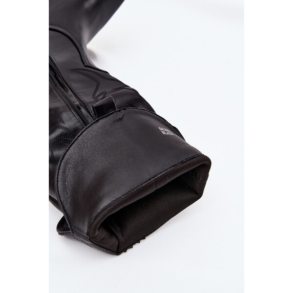 Kesi Dámske zateplené kovbojské čižmy Zareen na podpätku - čierne, 66884394