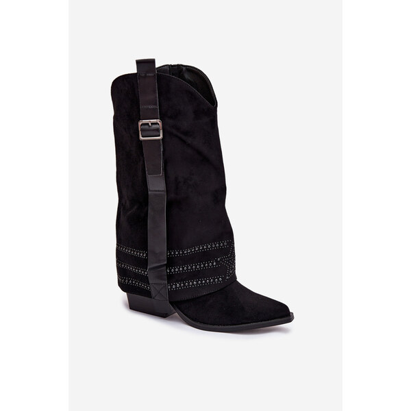 Kesi Kovbojské topánky Camilora - čierne 66884793